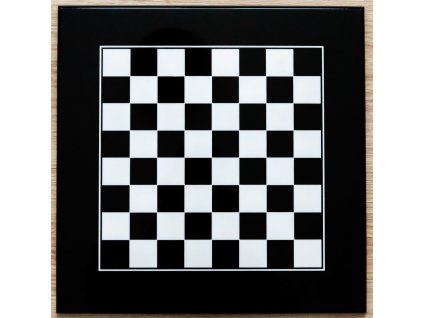 Holzschachbrett schwarz mit Hochglanz