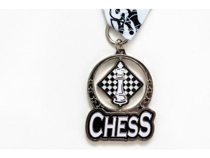 6864 1 sachova medaila chess strieborna