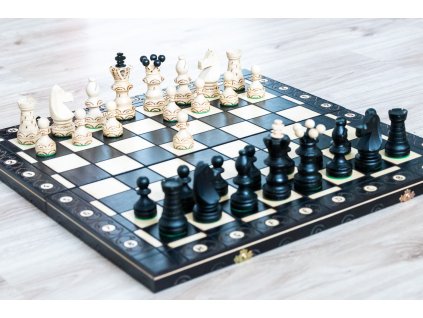 Holzschach König Schwarz