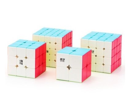 Rubik's Würfel QiYi Geschenkset von 4 Würfeln