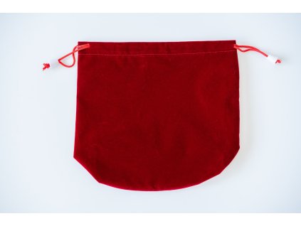 Roter Samtbeutel für Schachfiguren