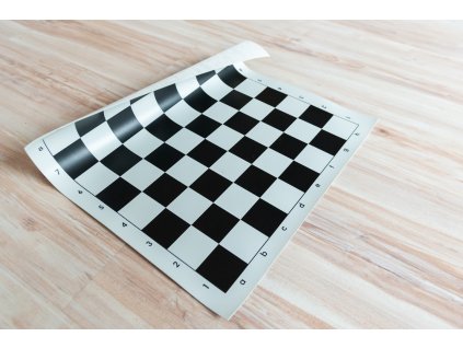 Schachbrett zum Rollen schwarz mittel