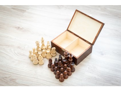 Schachfiguren Staunton classic in Holzbox