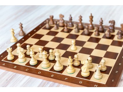 Holzschachset KLASIK Schachbrett Ahorn MAXI