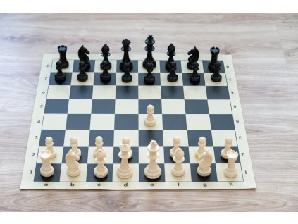 Schachset Staunton komplett groß schwarz