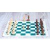9554 2 drevene sachy francuzsky agat zelene