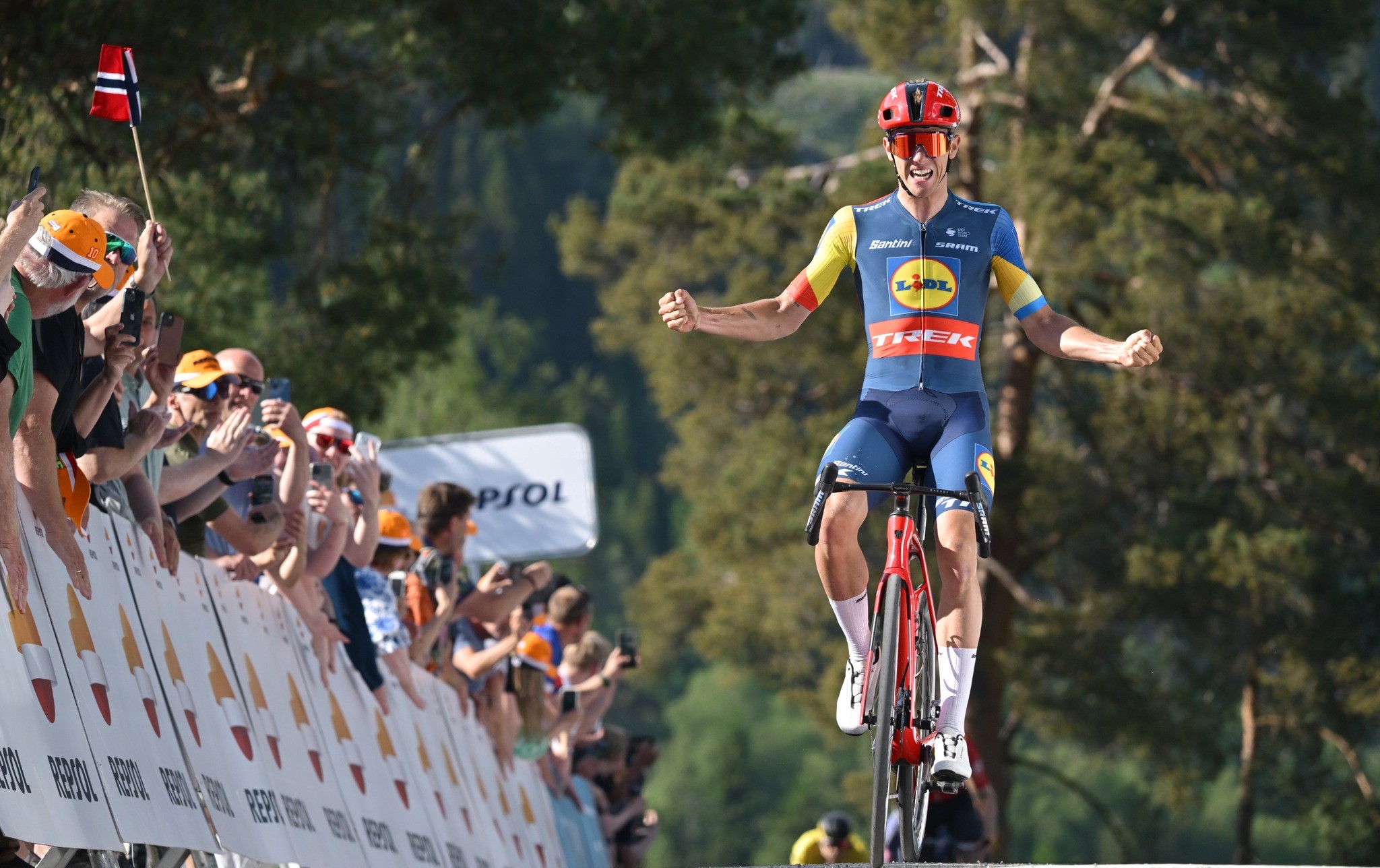 Filip Řeha průběžně druhý ve vrchařské soutěži na Tour of Norway