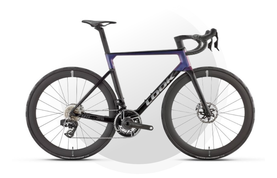 LOOK 795 Blade 2 RS Black Roaring Thunder Satin Red Axs LOOK R50D