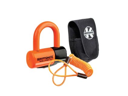 Zámek KRYPTONITE Evolution Disc Premium Pack Orange w/pouch, reminder