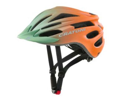 Dětská helma CRATONI Pacer JR. Khaki/Orange Matt (Varianta XS/S (50-55cm))