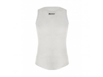 Funkční triko bez rukávů SANTINI Alpha White (Varianta XS/S)
