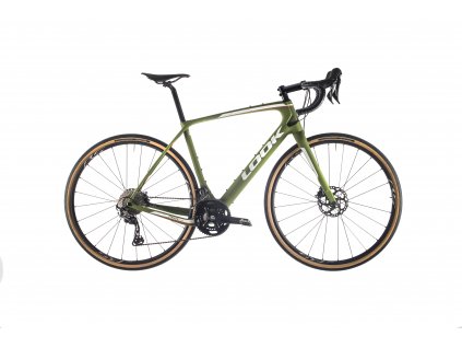 LOOK 765 Gravel Green Mat White Logo GRX 2X12 Shimano Wh-RS 370