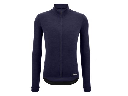 Dres s dlouhým rukávem SANTINI Impetus Zip Blue (Varianta S)