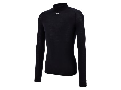 Funkční triko s dlouhým rukávem SANTINI Lana Black (Varianta XS)