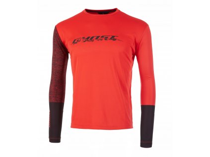 Dres s dlouhým rukávem GHOST Ridge Line Red (Varianta L)