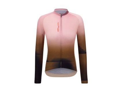 Unisex dres s dlouhým rukávem SANTINI Luce  Pink (Varianta XXS)