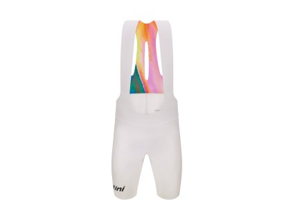 Kraťasy se šlemi SANTINI Unico Edge White (Varianta XS)