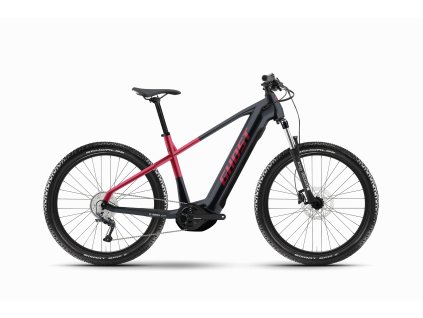 GHOST E-Teru Universal High 27,5 B625 Black/Metallic Rust Red Glossy (Varianta XS)