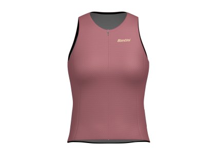 Dámský dres bez rukávů SANTINI Opal Pink (Varianta XXS)