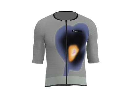 Unisex dres SANTINI Aero Race Grey (Varianta XXS)