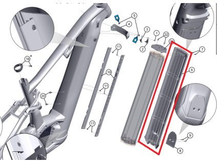 kryt baterie ghost e asx my23 24 750wh lapierre overvolt my23 750wh o