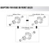 konverzni kit fulcrum pro predni mtb kola z 15x100mm pevne osy na 9x100mm rychloupinak 1 o