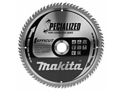 7833 makita b 67240 pilovy kotouc efficut tct 260x30 80t