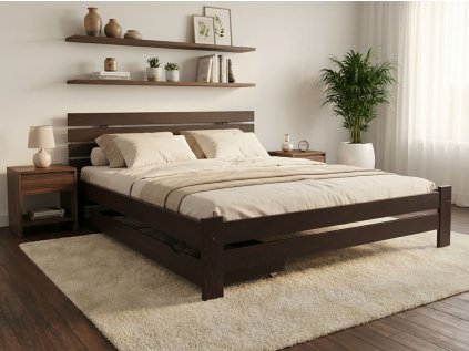 Hochbett Paris 180 x 200 cm, Nussbaum