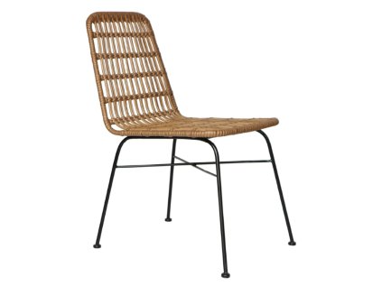 Brauner Rattanstuhl MILA