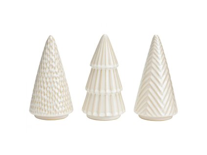 Vánoční porcelánový stromek CHRISTMAS TREE 20 cm bílý – elegantní dekorace