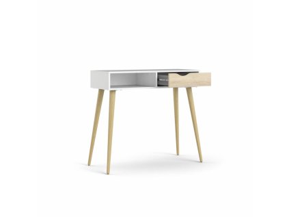 39301 bily konzolovy stolek v dekoru dub oslo 75388