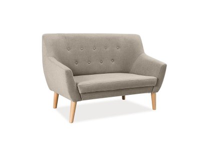Béžová 2 místná pohovka AMBER s moderním designem