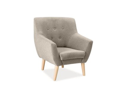 Béžové relaxační křeslo AMBER 1 – stylový a pohodlný doplněk interiéru