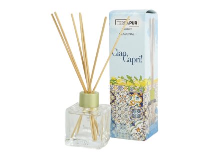 Tyčinkový aroma difuzér SEASONAL CIAO CAPRI 50 ml s osvěžující středomořskou vůní pro váš interiér