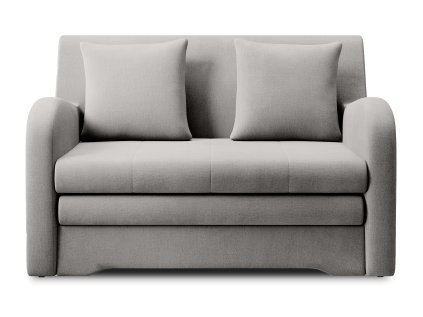 Šedá rozkládací pohovka ARIO – praktická s úložným prostorem a pohodlným lůžkem pro každodenní použití.