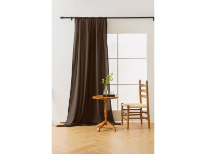 Skořicově hnědý závěs OXFORD 140x270 cm – elegantní doplněk interiéru