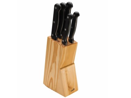 Sada nožů SOLA KNIFE v dřevěném bloku – 6 kvalitních nožů do každé kuchyně