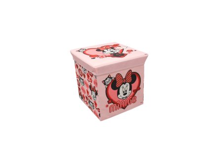 Růžový úložný box na hračky MINNIE MOUSE – praktický a stylový