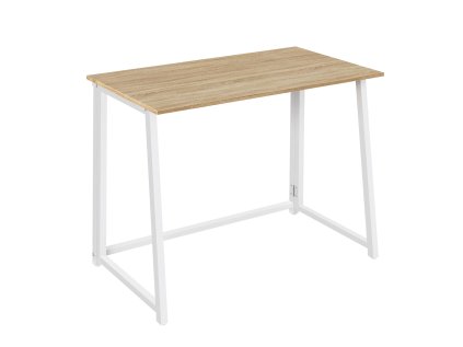 Psací stůl ZARIMO 80 x 40 cm dub sonoma s bílou konstrukcí – svěží design a skládací řešení.