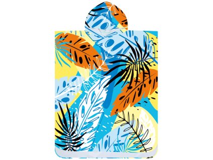 Badeponcho SUMMER FRESH blau-gelb 80x145 cm