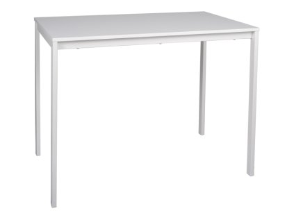 Jídelní stůl RAMOD 100 x 60 cm v bílé barvě – laminová deska a kovová konstrukce pro moderní interiér