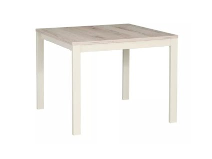 Moderní konferenční stolek FROST 60x60 cm krémová / dub alpský