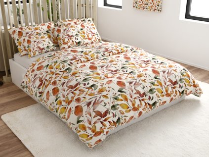 Povlečení z mikrovlákna AUTUMN LEAVES – barevný podzimní vzor