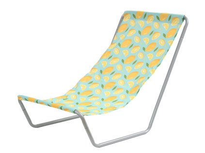 Skládací plážové lehátko SAND LEMON s veselým citronovým motivem