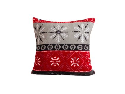 Mikroplyšový povlak SNOWY FOREST 45x45 s norským zimním vzorem