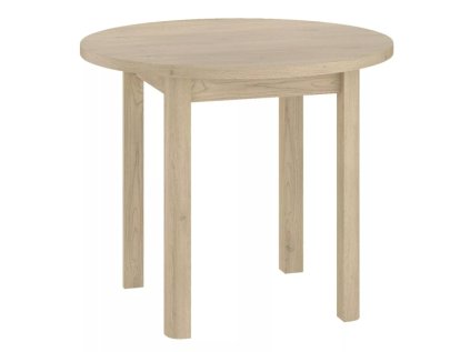 Kulatý jídelní stůl ADAM 80x80 cm v dekoru dub Cremona