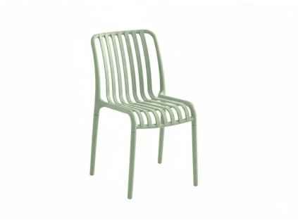 Plastová židle TREGO zelená pro venkovní i vnitřní použití