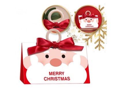 Vánoční dárková krabička MERRY SURPRISE s motivem Santy