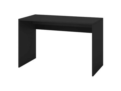 Moderní psací stůl NEVY 120x60 cm černý s úložným prostorem na kabely