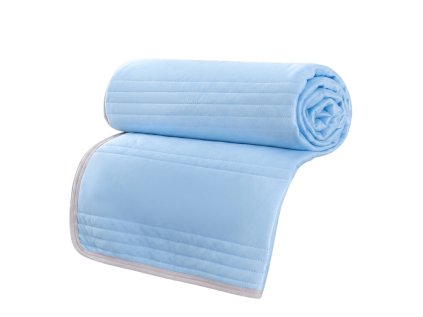 Kühle Sommerdecke CELIA, blau